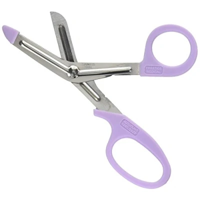 Image of NCD Medical Lilac Handle 5 1/2 Inch Utility Scissor