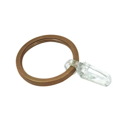 Image of Gardinia Curtain Rings with Sliding Insert, Metal, Bronze, Alloy Steel, Nicht Zutreffend
