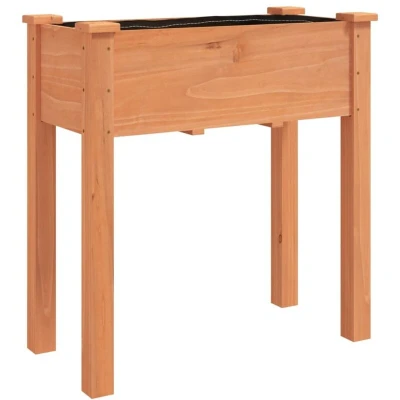 Image of vidaXL Planter with Liner Brown 71x37x76 cm Solid Wood Fir