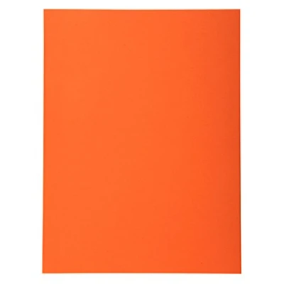 Image of Exacompta Ref 420207E Forever Collection Recycled Square Cut Folder 240 x 320mm, 170gsm Board, Blue Angel Certified Orange (Pack of 50)