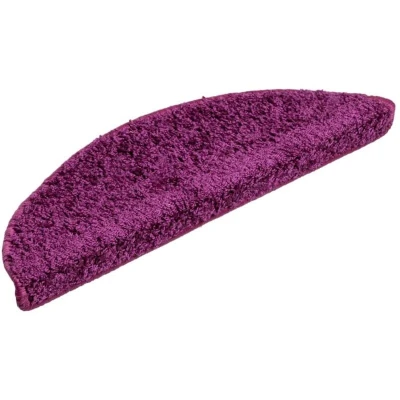Image of vidaXL Stair Mats 10 pcs 56x17x3 cm Violet