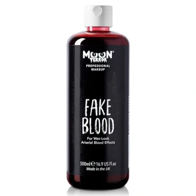 Image of Fake Blood by Moon Terror 500ml SFX Make up for Halloween Vampire Zombie Theatre Stage Special Effects