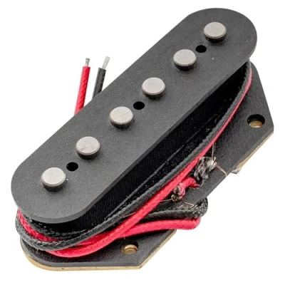 Image of Artec TRA44 Alnico 5 Standard Bridge Pickup 6.5K for Tele Style Electric Guitar, Black