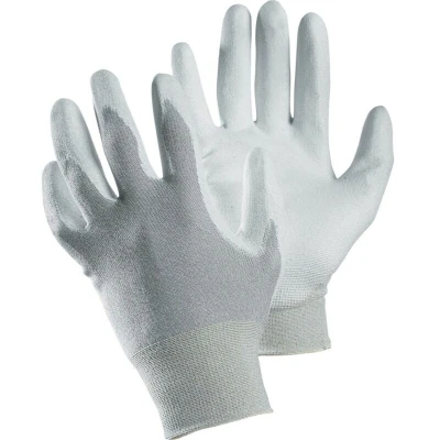 Image of 12x Ejendals 811 Tegera ESD Palm side Coated Grey/White Gloves Size 6
