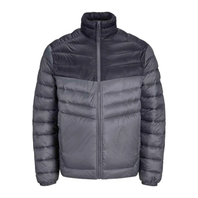 Image of Jack &amp; Jones Mens Puffer Jacket Grey Size Small