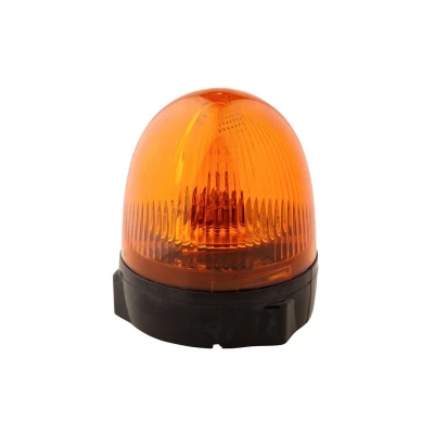 Image of HELLA 2RL 009 506 201 Halogen Rotating Beacon Rota Compact 12V Yellow mounting/Bolted Cable: 140mm Plug: Blade Terminal