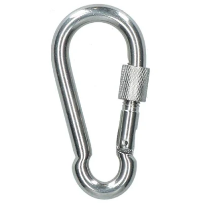 Image of Carabina Carbine Hook with Screw Gate 8mm MARINE GRADE Stainless Steel DK75