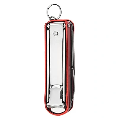 Image of Stainless Steel Nail Clippers Foldable Set Keyring Manicure Set,Blue