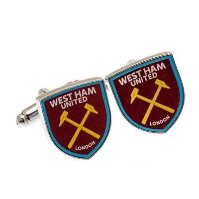 Image of 100% OFFICIAL WEST HAM UNITED UTD CREST CUFFLINKS