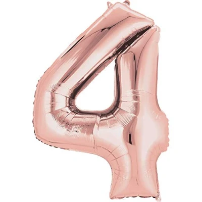 Image of Amscan 3621501 S/Shape: 4 Rose Gold