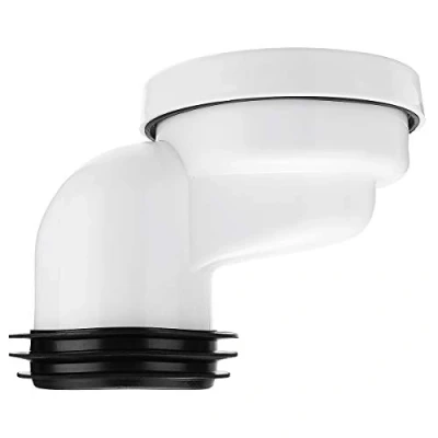 Image of MJJEsports 100mm PVC Offset Misaligned Toilet WC Waste Pan Connector Bowl Smooth Soil Pipe