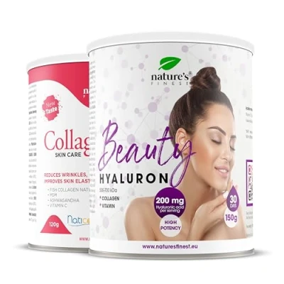 Image of Best Marine Collagen for Women with Hyaluronic Acid, Vitamin C and MSM Fish (5000mg) Skincare + Beauty Hyaluron