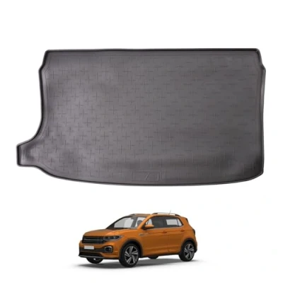 Image of Travall CargoMat Liner compatible with Volkswagen T Cross (2018 Current) TBM1236 All Weather Black Rubber Boot Mat
