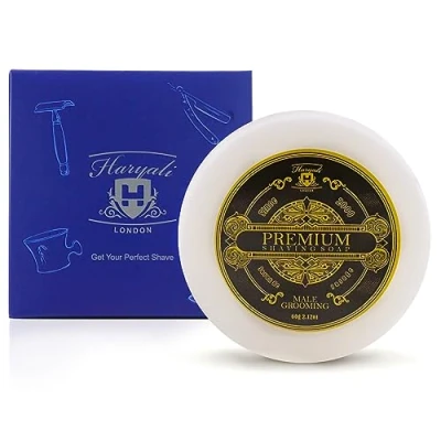 Image of Haryali London Shaving Soap for Men Creamy Rich Lather Moisturizing Refill Traditional Shave Suits all Skin Types Perfect (100 gram)