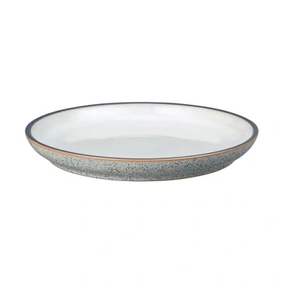 Image of Denby Studio Grey White Medium Coupe Plate