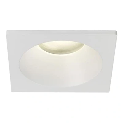 Image of Astro Minima Square Fixed IP65 Bathroom Downlight Rated (Matt White), GU10 Lamp, Designed in Britain 1249018 3 Years Guarantee