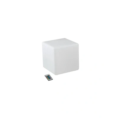 Image of SOLAR GECO Outdoor LED Portable Lamp White, IP65 RGBW 30x30x30cm