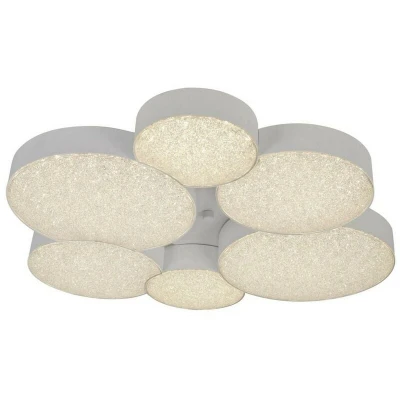 Image of Fusion Flush Ceiling Light 61cm Diameter 54W LED 3000K, 2830lm, RF Remote Control White