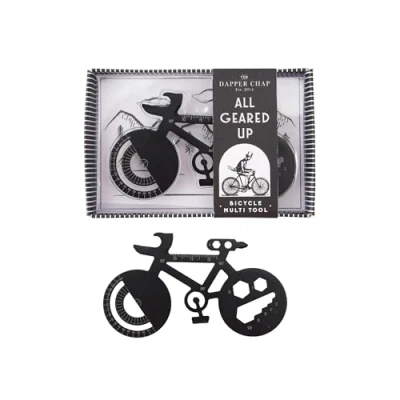 Image of CGB Giftware Dapper Chap Bicycle Shaped Multi Tool Handy Cycling Enthusiast Bike GB07437