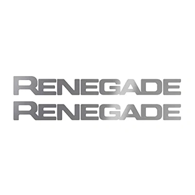 Image of 4R Quattroerre.it 2 x Jeep Renegade Door Handle Stickers 10cm Silver 17132