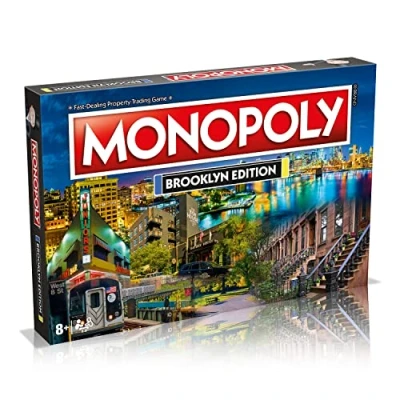 Image of MONOPOLY Board Game Brooklyn Edition: 2 6 Players Family Games for Kids and Adults, 8 up, Ideal Night