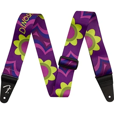 Image of Fender J Mascis Strap, Magenta Flower, 2&#039;&#039;