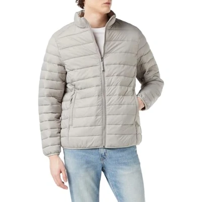 Image of Amazon Essentials Men&#039;s Packable Lightweight Water Resistant Puffer Jacket (Available in Big &amp; Tall), Light Grey, XXL