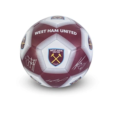Image of West Ham United Kids&#039; Signature Size 5 Football, Burgundy