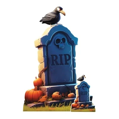 Image of Star Cutouts SC4476 Cartoon Tombstone Cardboard Cutout Halloween Theme