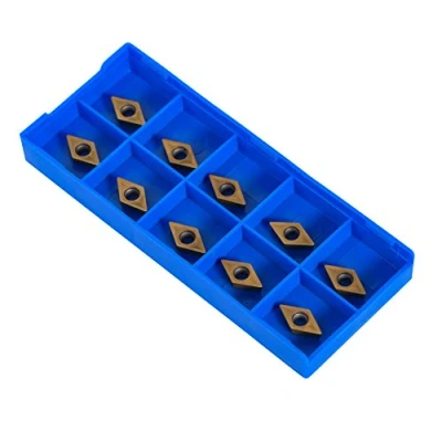 Image of 10pcs Diamond Shape CNC Carbide Insert Cutter Indexable Lathe Milling Inserts Turning Tools with Box DCMT070204 HM YBC251 for Semisteel