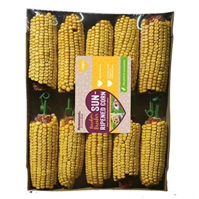 Image of Rosewood Boredom Breaker Sun Ripened Corn, Rabbit Treats &amp; Small Animal Treats, Pack of 10