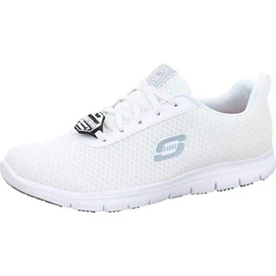 Image of Skechers Ghenter Bronaugh Women&#039;s Sneakers, White Mesh Water and Stain Repellent Treatmen, 7 UK