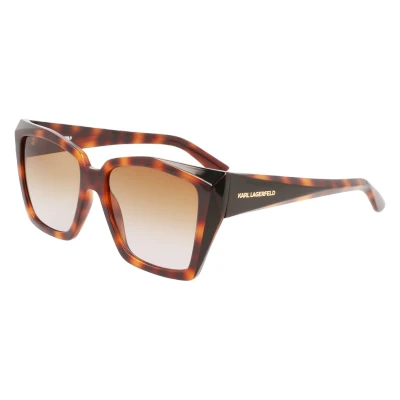 Image of KARL Lagerfeld Sunglasses, Women&#039;s, Size: 55, Tortoise