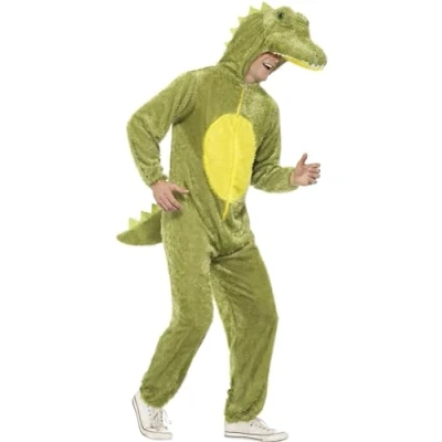 Image of Smiffys Crocodile Costume includes Jumpsuit with Hood size L