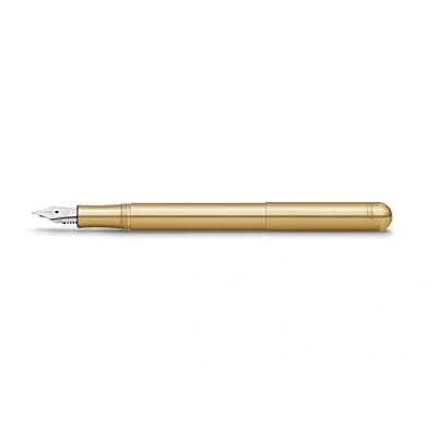 Image of Kaweco LILIPUT Fountain Pen Brass I Premium for Ink Cartridges Exclusive 12.5 cm Nib: M (Medium)