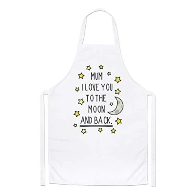 Image of Mum I Love You to The Moon and Back Chefs Apron