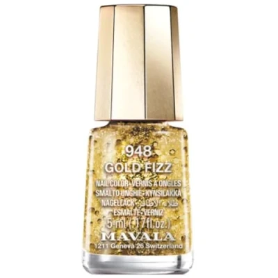 Image of Mavala Fizzy Holiday 2023 Breathable Mini Nail Polish Gold Fizz 5ml (948)