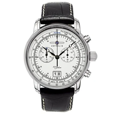 Image of Zeppelin Men&#039;s Analogue Quartz Watch with Leather Strap 76901