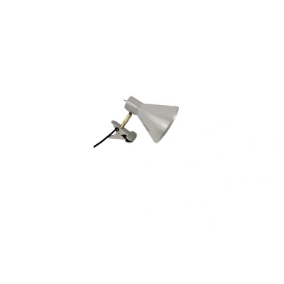 Image of Dyberg Larsen Sleep clip on lamp, brown, Ø 15 cm, steel