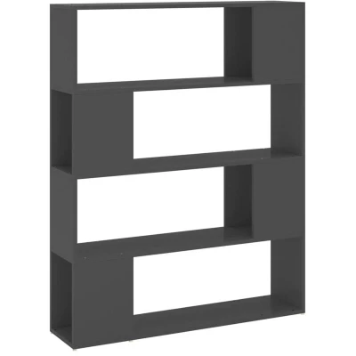 Image of vidaXL Book Cabinet Room Divider Grey 100x24x124 cm