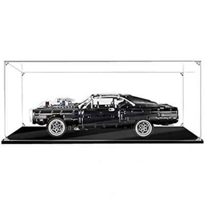 Image of Tirff Acrylic Display Case Compatible with Lego 42111 Technic Dom&#039;s Dodge Charger, Dustproof Showcase for (Not Included Model)