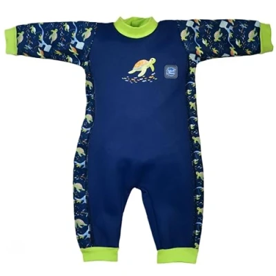 Image of Splash About Warm in One Baby Wetsuit Turtle Tide, 12 24 Months