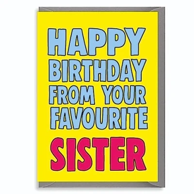 Image of Cheeky Chops Brother Sister Birthday Card Funny C665, Full colour