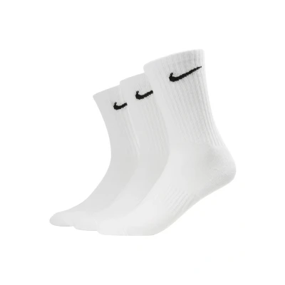 Image of Nike Performance Everyday CUSH CREW 3 PACK Sports socks, Size: 2 5, White/black