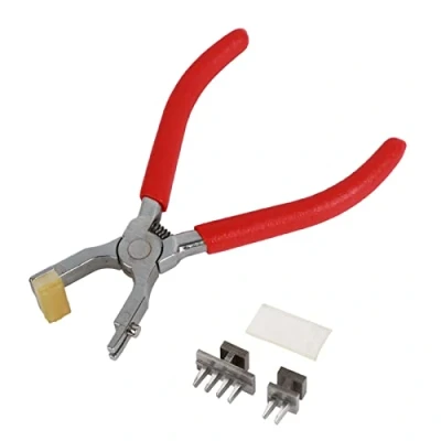 Image of 4mm Silent Leather Hole Punch Stitching Hand Pliers Craft Tool Heavy Duty Snap Setter for Metal Snaps Repairing Boat Covers