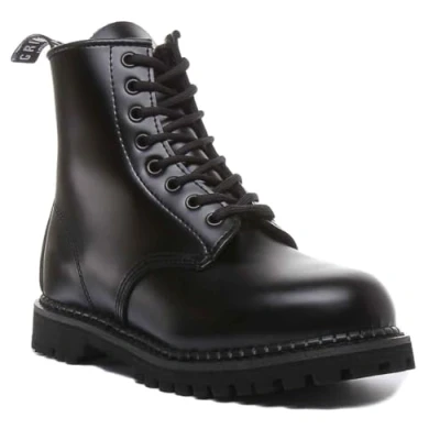 Image of Cedric CS Leather Unisex Ankle Biker Boots