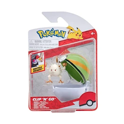Image of Pokémon Clip ‘N’ Go Mankey and Poké Ball Includes 2 Inch Battle Figure Nest Accessory