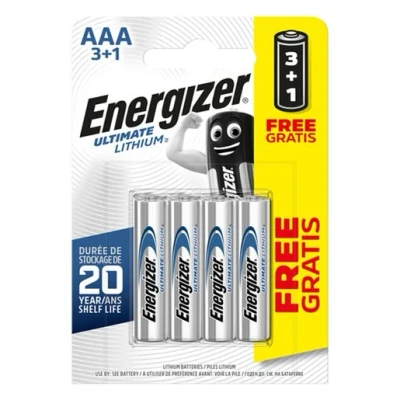 Image of Energizer Lithium AAA Batteries Pack 4 S5716