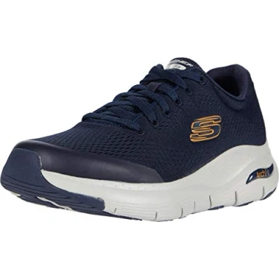 Image of Skechers Men&#039;s Arch Fit Sneaker,Navy Textile/Synthetic/Trim,9 UK