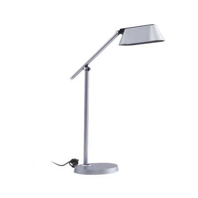 Image of Lindby LED table lamp Thies, grey, ABS, height 78cm, dimmable